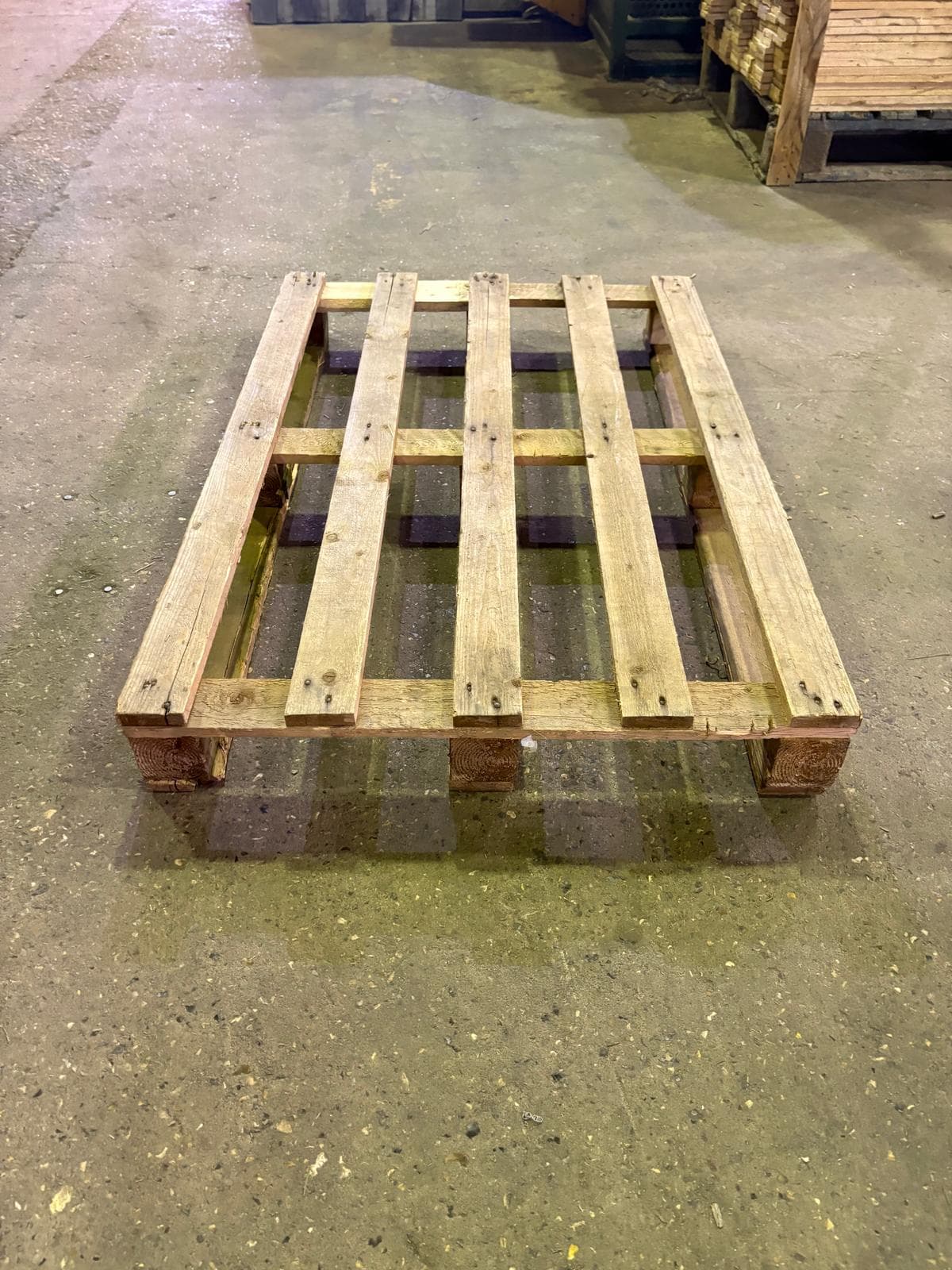 Euro Pallet Grade C — 1200mm x 800mm x 144mm wooden pallet available from Champion Pallets Portsmouth