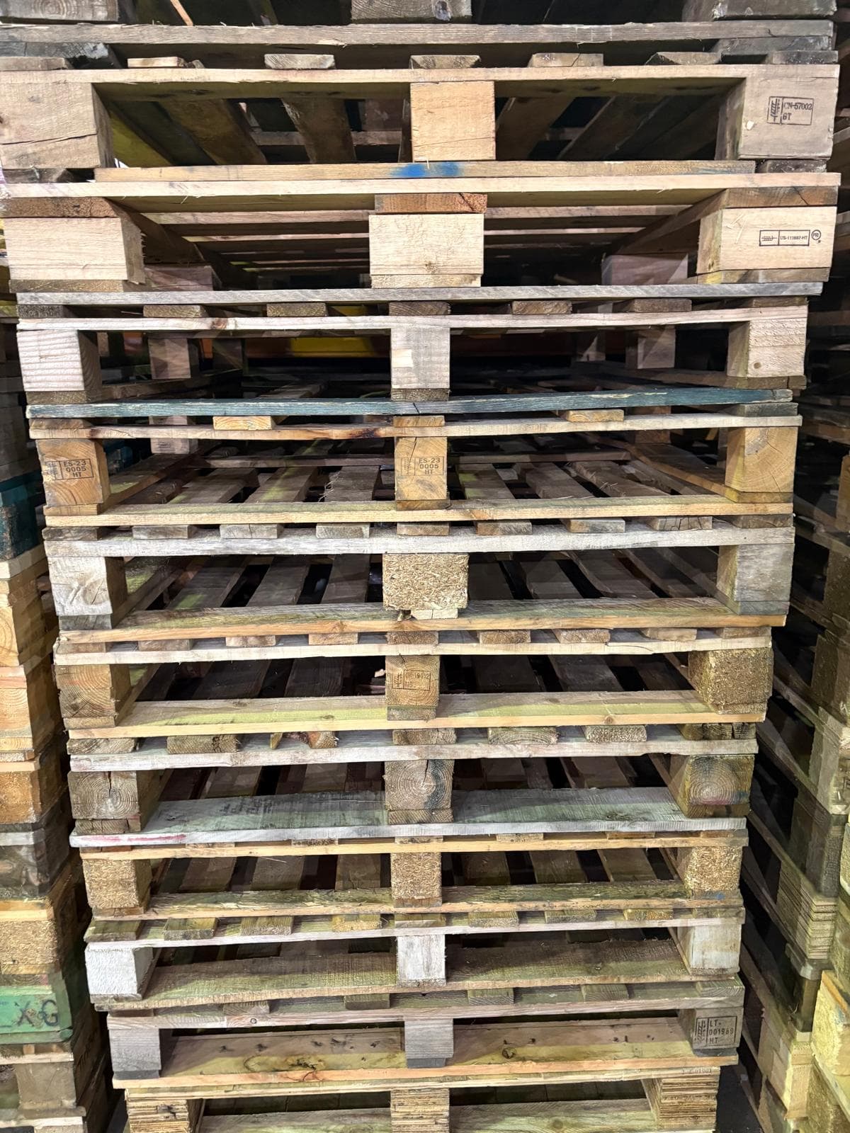 Standard UK Pallet Grade C — 1200mm x 1000mm x 150mm wooden pallet available from Champion Pallets Portsmouth